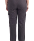 Women's Lightweight Elastic Stretch Waist Casual Denim Pull-on Cargo Pants - Silverts 2