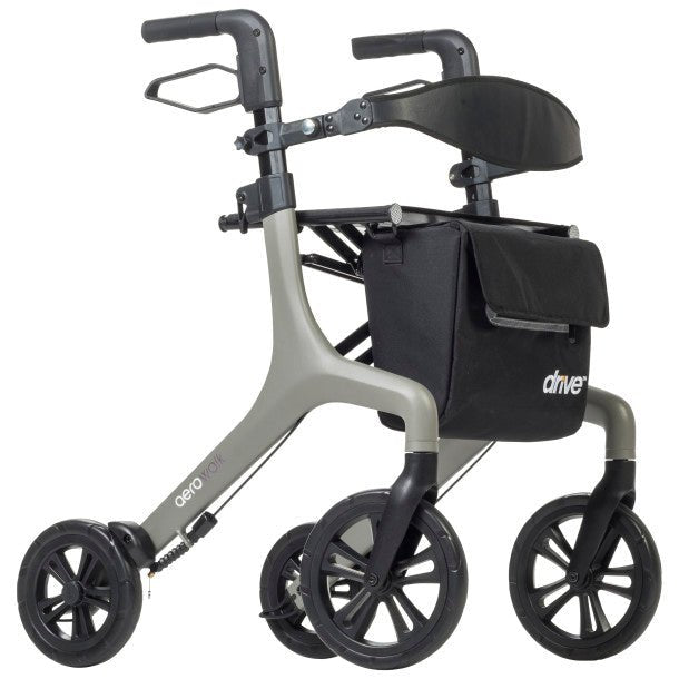 AeroWalk ™ Ultra-Lite Rollator, Gray - Silverts 7