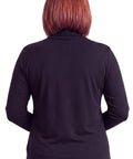 Women's Relaxed fit Long Sleeved Turtleneck Top - Silverts 2