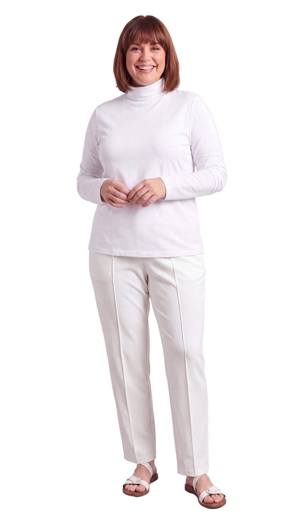 Women's Relaxed fit Long Sleeved Turtleneck Top - Silverts 16