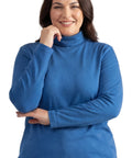 Women's Relaxed fit Long Sleeved Turtleneck Top - Silverts 9