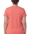 Women's V-neck Short Sleeve Tshirt with A Three Button Placket - Silverts 10
