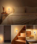 2-Pack: LED Night Light, Plug-in Wall Sconce with Auto Dusk to Dawn Sensor - Silverts 8