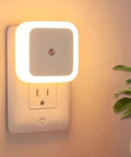 2-Pack: LED Night Light, Plug-in Wall Sconce with Auto Dusk to Dawn Sensor - Silverts 1