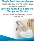 2-Pack: Shower Handle Grab Bars For Bathtubs And Showers - Silverts 5