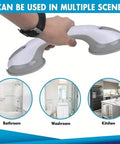 2-Pack: Shower Handle Grab Bars For Bathtubs And Showers - Silverts 4
