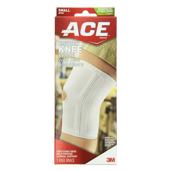 Ace Knitted Knee Brace With Side Stabilizers Small 207354 - Silverts 1