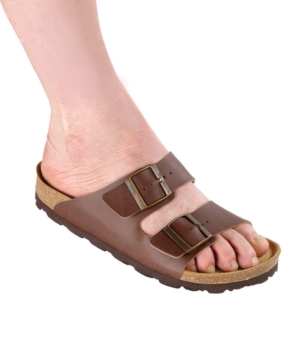 Mens Slip-On Shock-Absorbing Adjustable Sandals