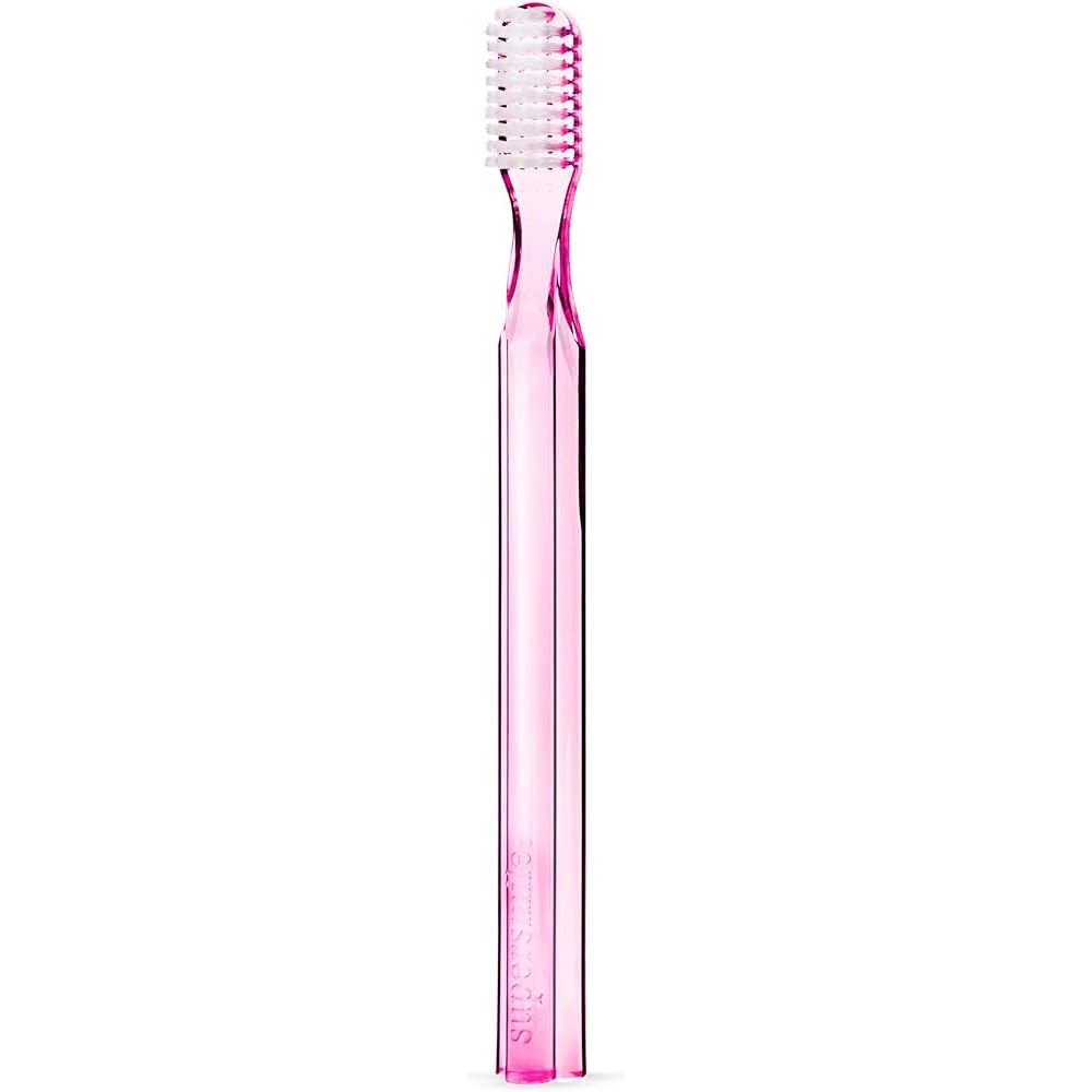 Supersmile Professional Toothbrush Pink Ergonomic 45° Angle Soft Bristles - Silverts 1
