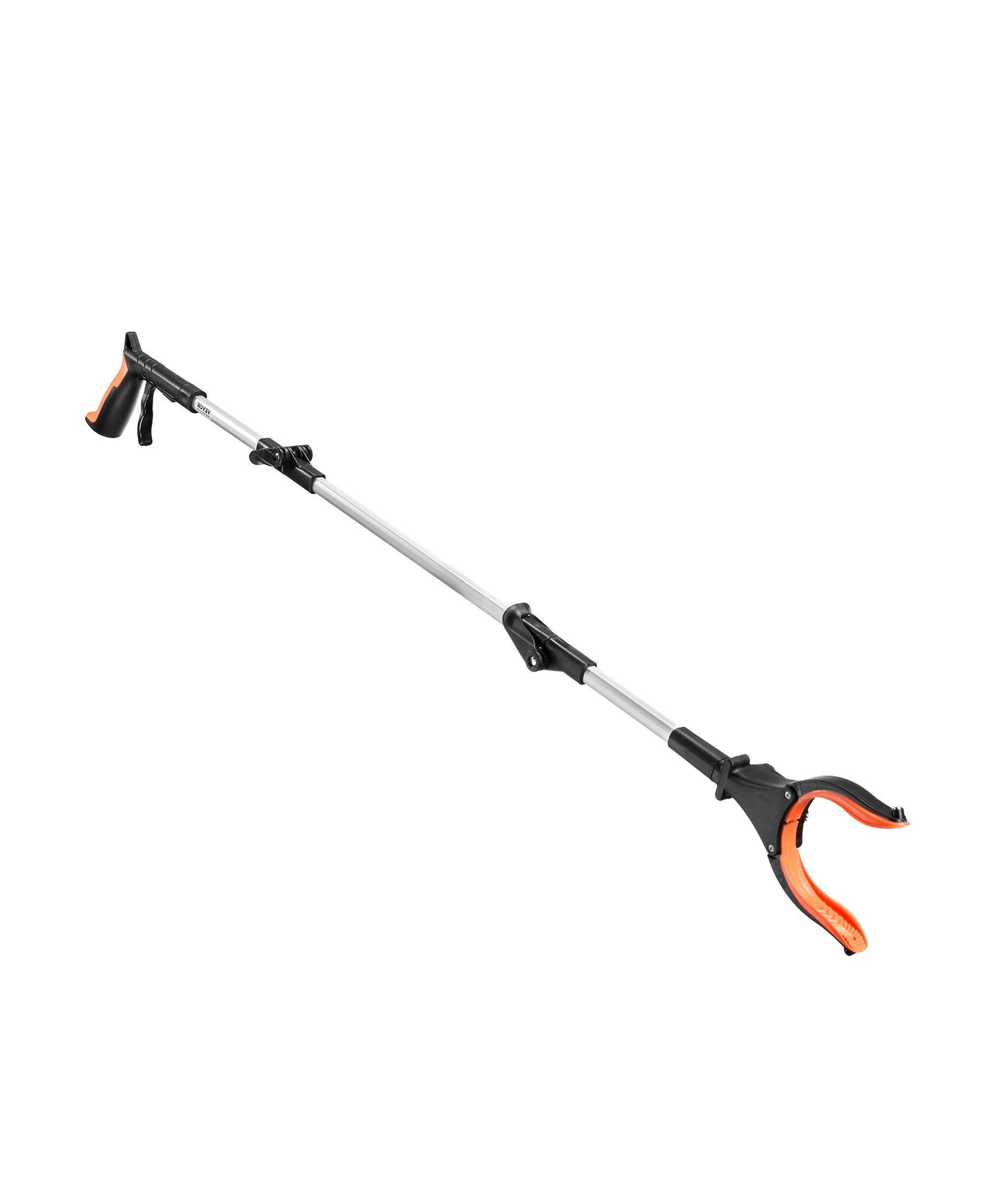 Grabber Reacher Tool, 43" Foldable Reacher Grabber Pickup Tool with 360° Rotating Jaw, Magnet and LED Light, Lightweight Grabber Reacher Tool for Seniors, Extra Long Trash Picker Upper Grabber - Silverts 1