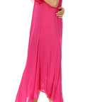 Sakkas Egan Women's Long Embroidered Caftan Dress / Cover Up With Embroidered Cap Sleeves
