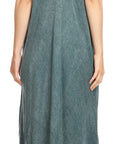 Sakkas Egan Women's Long Embroidered Caftan Dress / Cover Up With Embroidered Cap Sleeves
