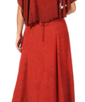 Sakkas Niam Women's Maxi Capelet Long Dress Celtic Medieval Renaissance Adjustable - Buy One Get One