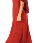 Sakkas Niam Women's Maxi Capelet Long Dress Celtic Medieval Renaissance Adjustable - Buy One Get One