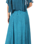 Sakkas Niam Women's Maxi Capelet Long Dress Celtic Medieval Renaissance Adjustable - Buy One Get One