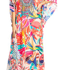 Sakkas Georgettina 2025 Flowy Rhinestone V Neck Long Caftan Dress / Cover Up