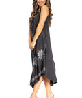 Sakkas Starlight Fourth Women's Tie Dye Caftan Tank Dress/Cover Up Beach Kaftan