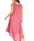 Sakkas Starlight Fourth Women's Tie Dye Caftan Tank Dress/Cover Up Beach Kaftan