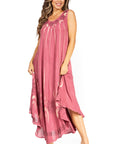 Sakkas Starlight Fourth Women's Tie Dye Caftan Tank Dress/Cover Up Beach Kaftan