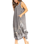 Sakkas Starlight Fourth Women's Tie Dye Caftan Tank Dress/Cover Up Beach Kaftan