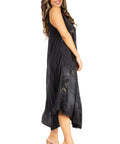 Sakkas Starlight Fourth Women's Tie Dye Caftan Tank Dress/Cover Up Beach Kaftan