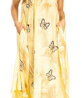 Sakkas Starlight Fourth Women's Tie Dye Caftan Tank Dress/Cover Up Beach Kaftan