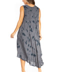 Sakkas Starlight Fourth Women's Tie Dye Caftan Tank Dress/Cover Up Beach Kaftan
