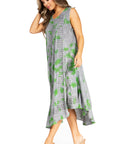 Sakkas Starlight Fourth Women's Tie Dye Caftan Tank Dress/Cover Up Beach Kaftan
