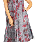 Sakkas Starlight Fourth Women's Tie Dye Caftan Tank Dress/Cover Up Beach Kaftan