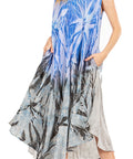 Sakkas Starlight Fourth Women's Tie Dye Caftan Tank Dress/Cover Up Beach Kaftan