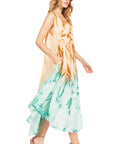 Sakkas Starlight Fourth Women's Tie Dye Caftan Tank Dress/Cover Up Beach Kaftan