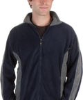 Adult Mens Two-Tone Anti-Pilling Performance Fleece Jacket - Various Color And Sizes