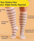 Knee-High Compression Socks - Stripes - Silverts 3