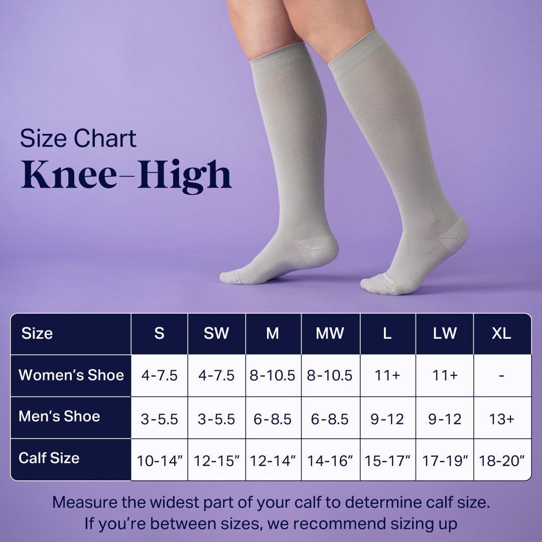 Knee-High Compression Socks - Stripes - Silverts 8