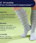 Knee-High Compression Socks - Stripes - Silverts 5