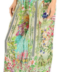 Sakkas Anie Women's Boho Casual Flowy Flare Palazzo Wide Leg Pants Floral Print
