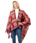 Reversible Snowflake Pattern Ruana