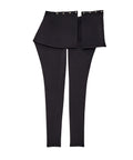 Classic Black Open Back Leggings