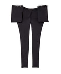 Classic Black Open Back Leggings