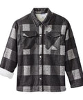 Men's Magnetic Closure Sherpa Lined Shirt Jacket
