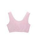 Women's Lace Trim Easy Close Bralette - Silverts 3