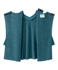 Women's Open Back 3/4 Sleeve Soft Knit Top