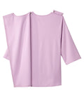 Women's Open Back 3/4 Length Sleeve Top with Embroidery - Silverts 45