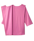 Women's Open Back 3/4 Length Sleeve Top with Embroidery - Silverts 48