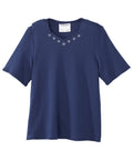 Women's Soft Embroidered Adaptive Top - Silverts 1