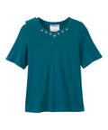Women's Soft Embroidered Adaptive Top - Silverts 44