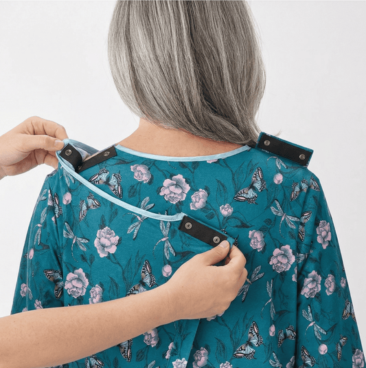 Women's No Peek Hospital & Home Care Gown - Silverts 2