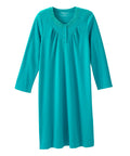 Women's No Peek Hospital & Home Care Gown with Lace Neckline - Silverts 58