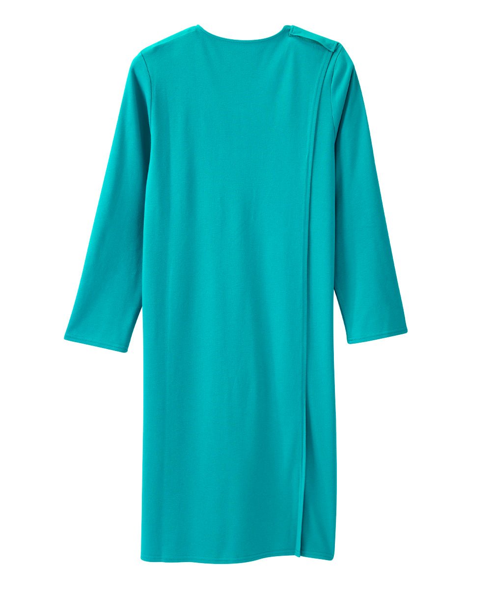 Women's No Peek Hospital & Home Care Gown with Lace Neckline - Silverts 60