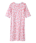 Open Back Knit Nightgown with Lace Trim - Clearance